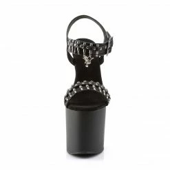 Pleaser BONDGIRL-712 - Blk Faux Leather/Blk Matte