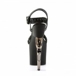 Pleaser BONDGIRL-712 - Blk Faux Leather/Blk Matte