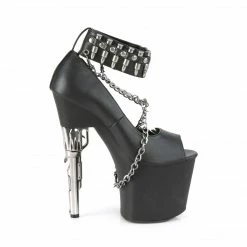 Pleaser BONDGIRL-783 - Blk Faux Leather/Blk Matte