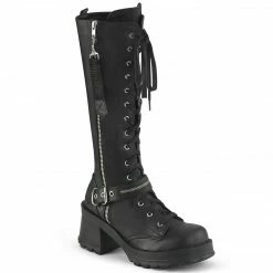 Demonia Punk & Goth BRATTY-206 - Blk Vegan Leather
