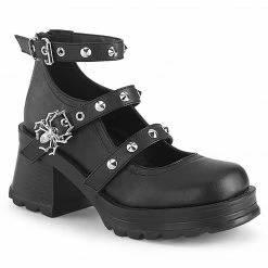 Demonia BRATTY-30 - Blk Vegan Leather Punk & Goth