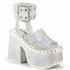 Demonia CAMEL-102 - Wht Pearlized Hologram