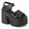 Demonia CAMEL-17 - Blk Vegan Leather
