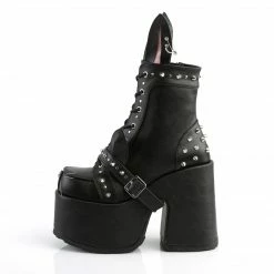 Demonia CAMEL-202 - Blk Vegan Leather Punk & Goth