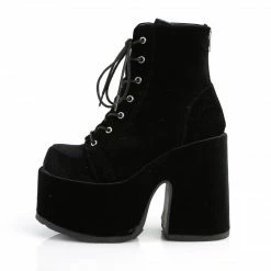 Demonia CAMEL-203 - Blk Velvet Punk & Goth