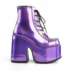 Demonia CAMEL-203 - Purple Hologram Vegan Leather 11 Demonia CAMEL-203 - Purple Hologram Vegan Leather