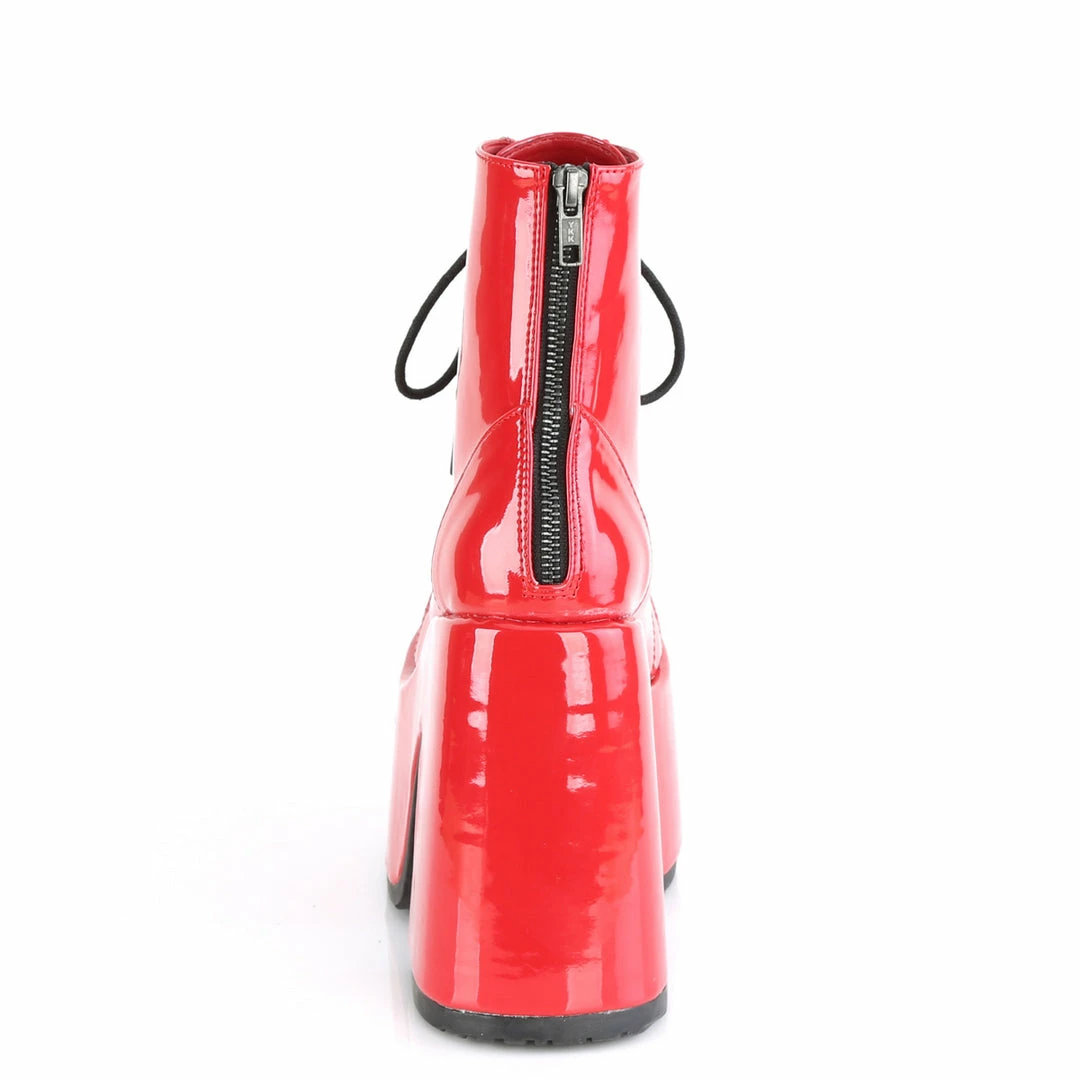 Demonia Punk & Goth CAMEL-203 - Red Patent 6 Demonia Punk & Goth CAMEL-203 - Red Patent