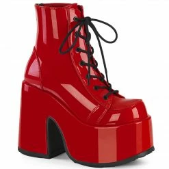 Demonia Punk & Goth CAMEL-203 - Red Patent