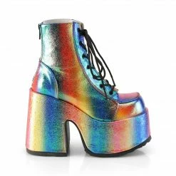 Demonia CAMEL-203 - Rainbow Iridescent Vegan Leather Punk & Goth 11 Demonia CAMEL-203 - Rainbow Iridescent Vegan Leather Punk & Goth