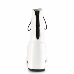 Demonia CAMEL-203 - Wht Vegan Leather Punk & Goth