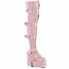 Demonia Punk & Goth CAMEL-305 - B. Pink Stretch Hologram