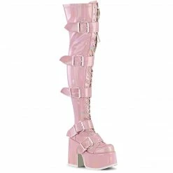 Demonia Punk & Goth CAMEL-305 - B. Pink Stretch Hologram