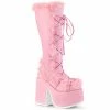 Demonia CAMEL-311 - Pastel Pink Vegan Leather