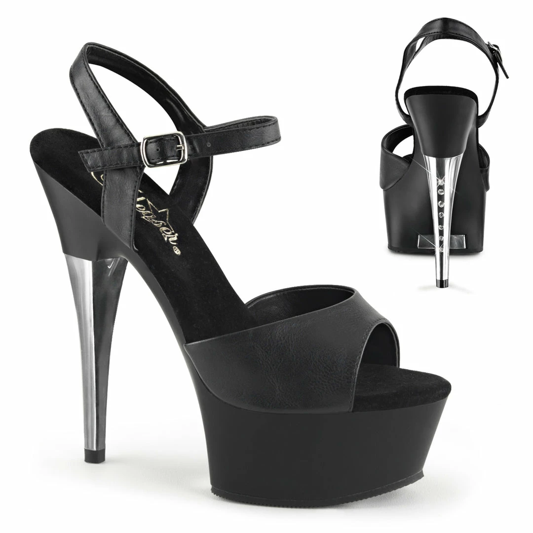 Pleaser CAPTIVA-609 - Blk Faux Leather/Blk Matte Exotic Dancing 3 Pleaser CAPTIVA-609 - Blk Faux Leather/Blk Matte Exotic Dancing