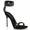 Fabulicious CHIC-40 - Blk Nubuck Pu/Blk