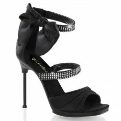 Fabulicious CHIC-48 - Blk Satin/Blk Matte