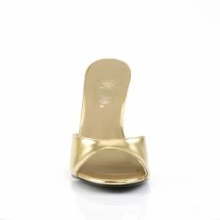 Pleaser CLASSIQUE-01 - Gold Metallic Pu