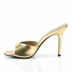 Pleaser CLASSIQUE-01 - Gold Metallic Pu
