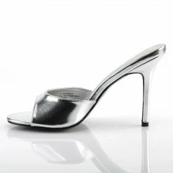 Pleaser CLASSIQUE-01 - Slv Metallic Pu 9 Pleaser CLASSIQUE-01 - Slv Metallic Pu