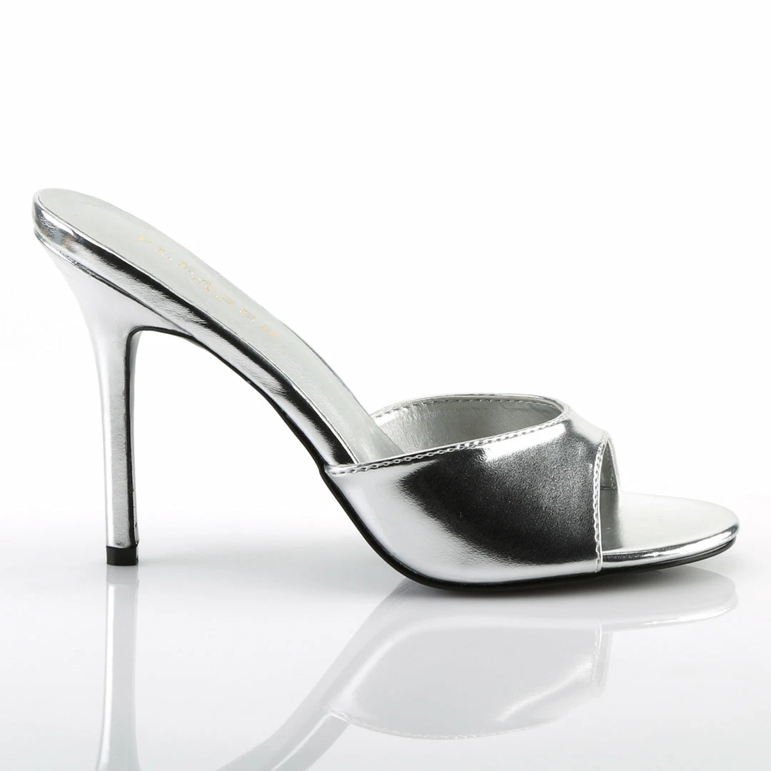 Pleaser CLASSIQUE-01 - Slv Metallic Pu 7 Pleaser CLASSIQUE-01 - Slv Metallic Pu