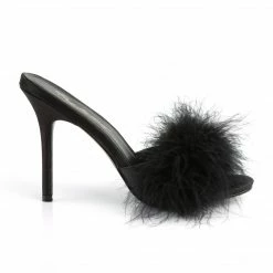 Fabulicious CLASSIQUE-01F - Blk Pu-Fur Party & Prom