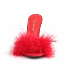 Fabulicious Party & Prom CLASSIQUE-01F - Red Pu-Fur