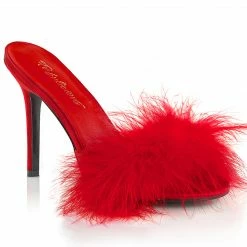 Fabulicious Party & Prom CLASSIQUE-01F - Red Pu-Fur