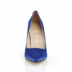 Pleaser CLASSIQUE-20 - Royal Blue Satin Drag Queen
