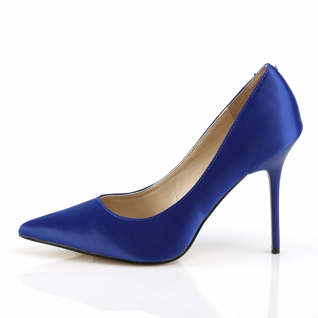 Pleaser CLASSIQUE-20 - Royal Blue Satin Drag Queen 5 Pleaser CLASSIQUE-20 - Royal Blue Satin Drag Queen