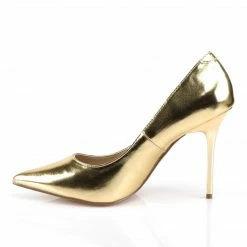 Pleaser CLASSIQUE-20 - Gold Met Pu Drag Queen