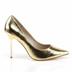 Pleaser CLASSIQUE-20 - Gold Met Pu Drag Queen