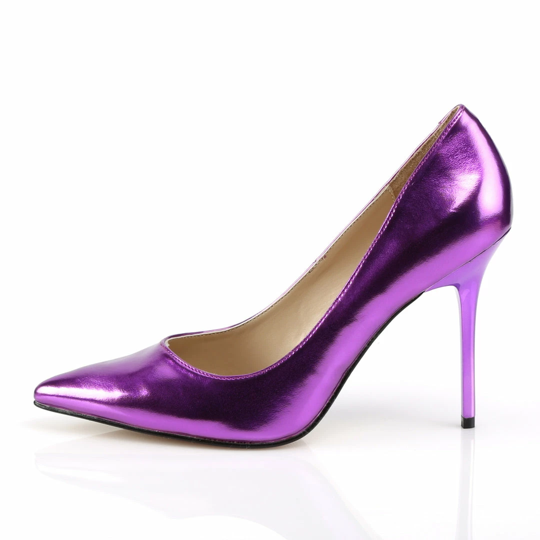 Pleaser CLASSIQUE-20 - Orchid Metallic Pu 5 Pleaser CLASSIQUE-20 - Orchid Metallic Pu