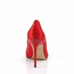 Pleaser CLASSIQUE-20 - Red Satin Drag Queen