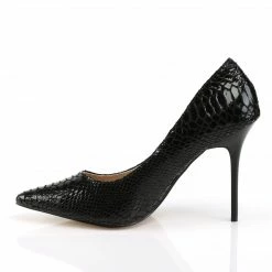 Pleaser CLASSIQUE-20SP - Blk Snake-Print Leather 9 Pleaser CLASSIQUE-20SP - Blk Snake-Print Leather