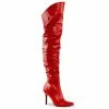 Pleaser CLASSIQUE-3011 - Red Faux Leather