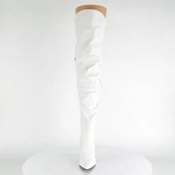 Pleaser CLASSIQUE-3011 - Wht Faux Leather