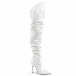 Pleaser CLASSIQUE-3011 - Wht Faux Leather