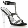 Fabulicious CLEARLY-418 - Blk Satin