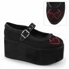 Demonia CLICK-02-1 - Blk Canvas Punk & Goth
