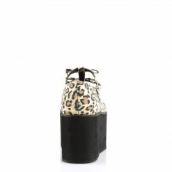 Demonia Punk & Goth CLICK-08 - Leopard Print Canvas 10 Demonia Punk & Goth CLICK-08 - Leopard Print Canvas