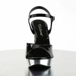 Fabulicious COCKTAIL-509 - Blk/Slv Chrome Party & Prom