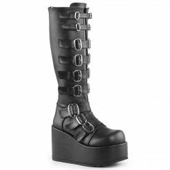 Demonia CONCORD-108 - Blk Vegan Leather