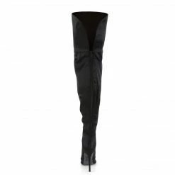 Pleaser COURTLY-3012 - Blk Stretch Satin
