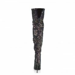 Pleaser Drag Queen COURTLY-3015 - Blk Multi Glitter