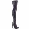 Pleaser Drag Queen COURTLY-3015 - Blk Multi Glitter 1 Pleaser Drag Queen COURTLY-3015 - Blk Multi Glitter