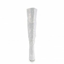 Pleaser COURTLY-3015 - Wht Multi Glitter