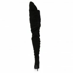 Pleaser COURTLY-4017 - Blk Faux Suede