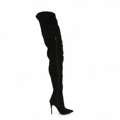 Pleaser COURTLY-4017 - Blk Faux Suede