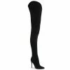Pleaser COURTLY-4017 - Blk Faux Suede