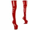 Pleaser CRAZE-3000 - Red Str. Pat/Red Exotic Dancing
